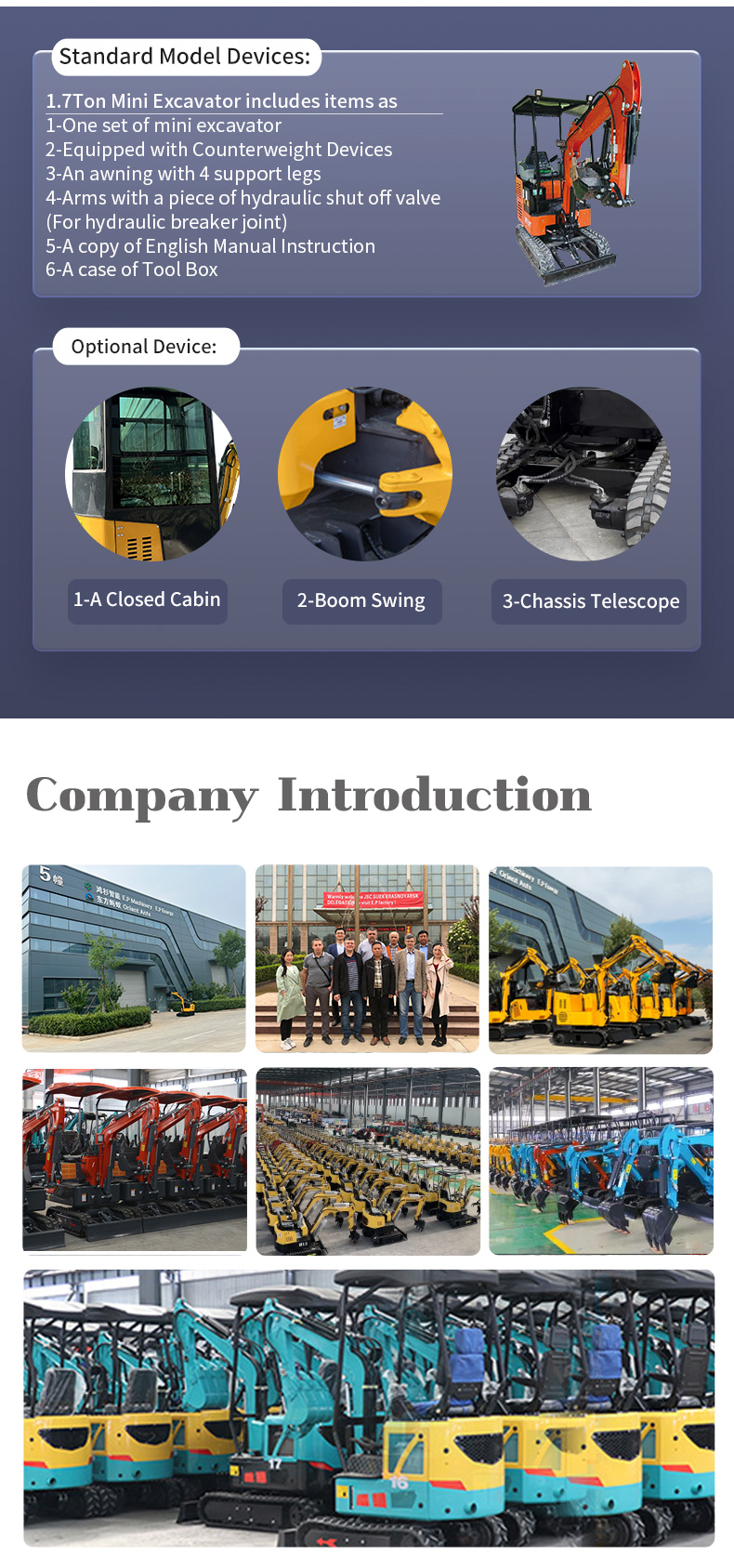 garden/farm/industrial mini excavator small digger 