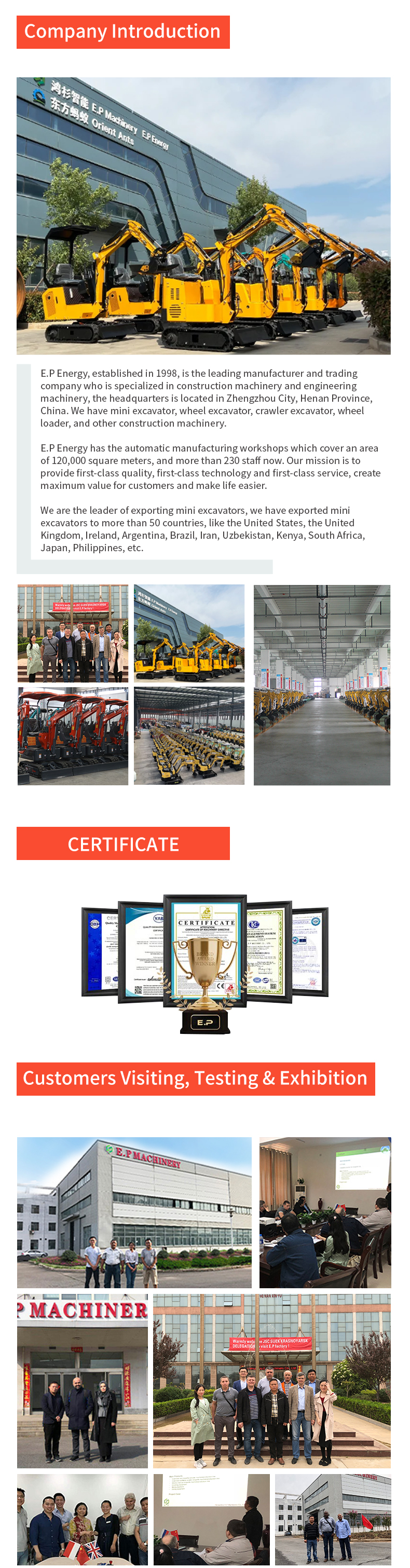 china long reach mini 6.0t small excavator crawler mini small excavator for industrial