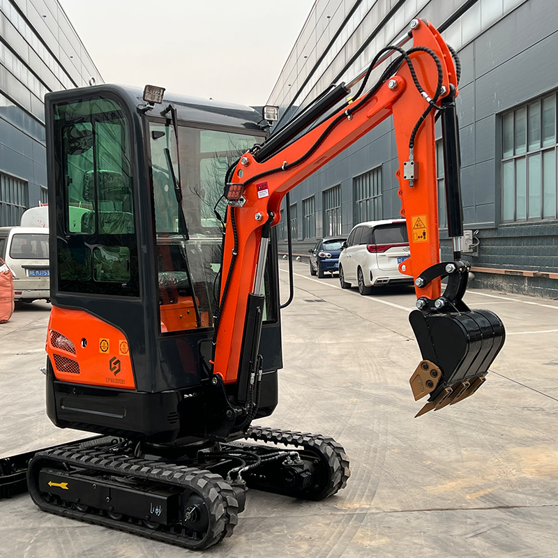 mini excavator 1.8ton kubota engine  mini excavator small digger with cabin